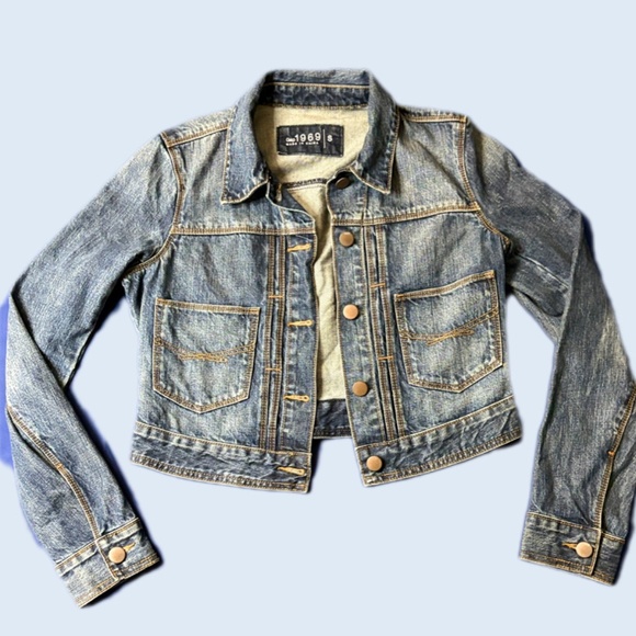 Gap 1969 Jackets & Blazers - Women’s Gap 1969 Cropped Denim Jean Jacket SZ Small